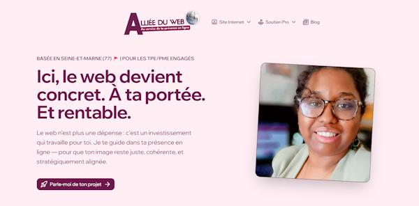 Démonstration de mon site internet en indépendant.