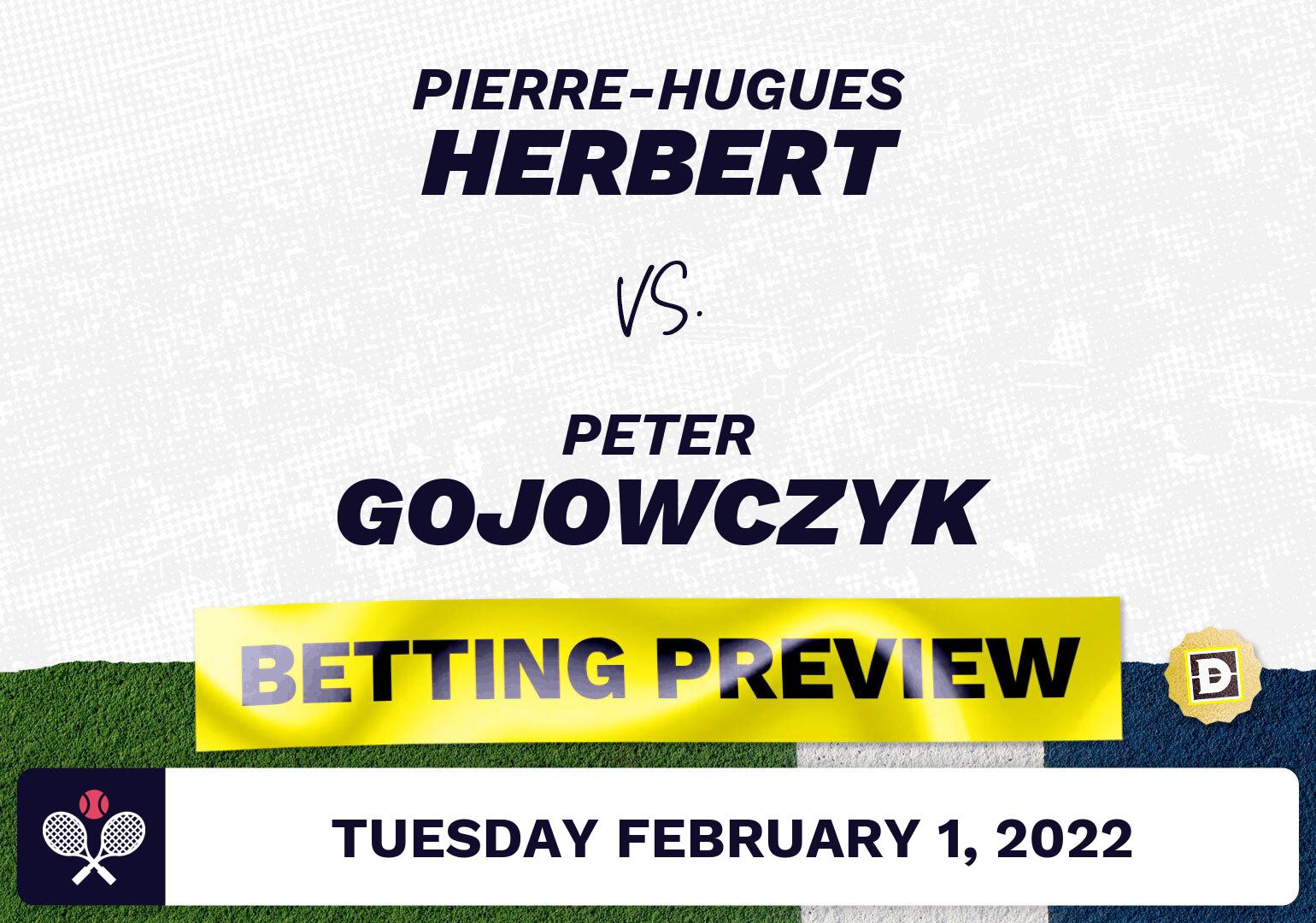 Pierre-Hugues Herbert vs. Peter Gojowczyk Predictions - Feb 1, 2022