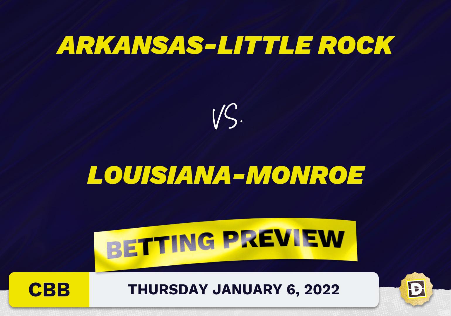 Arkansas-Little Rock vs. Louisiana-Monroe CBB Predictions and Odds - Jan 6, 2022