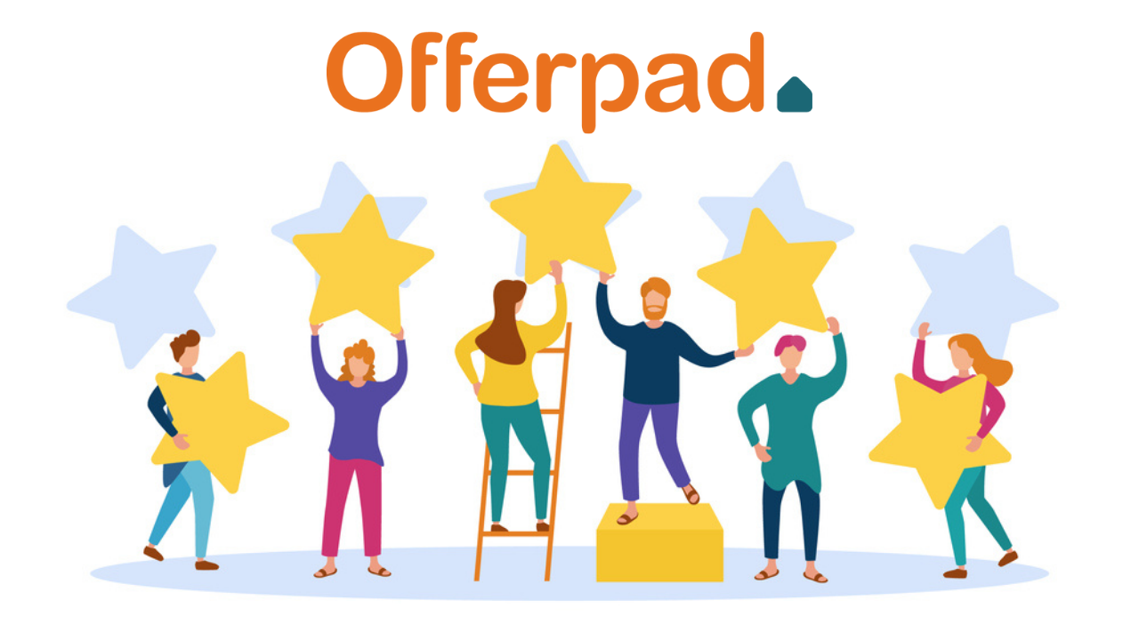 Offerpad logo with stars