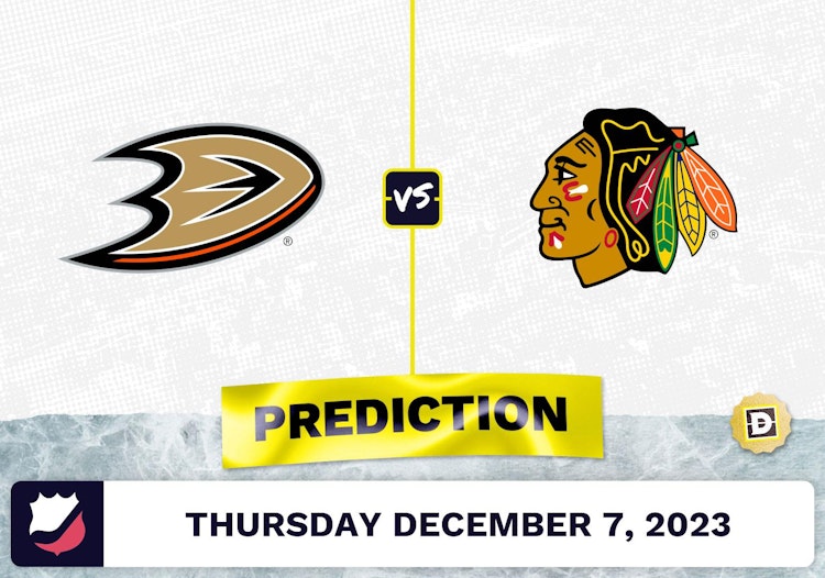 Anaheim Ducks vs. Chicago Blackhawks Prediction and Odds - December 7, 2023