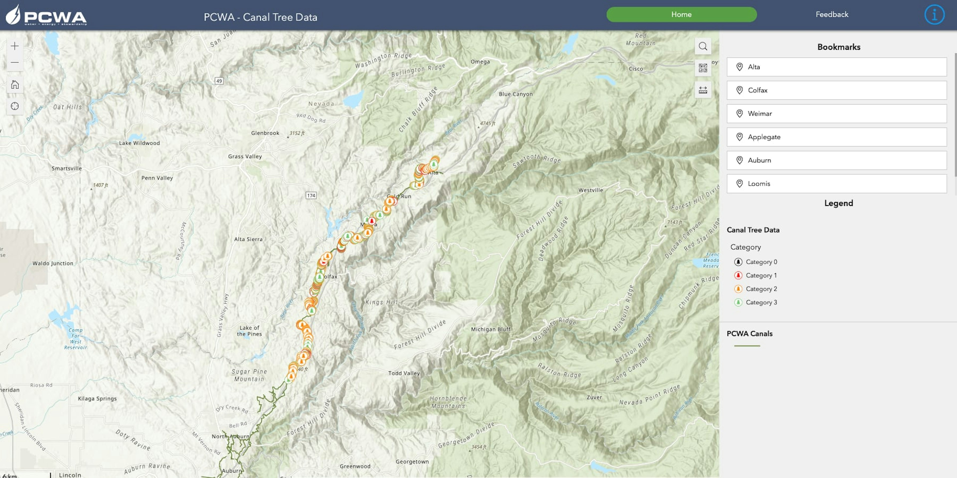 Hazard Tree Removal Portal, an interactive ArcGIS Online map