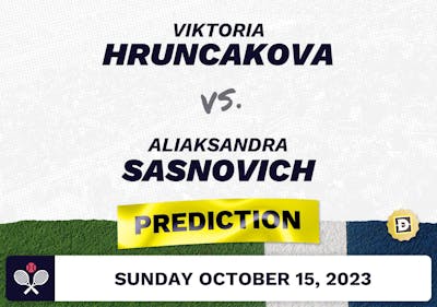 Viktoria Hruncakova vs. Aliaksandra Sasnovich Prediction - WTA Nanchang 2023