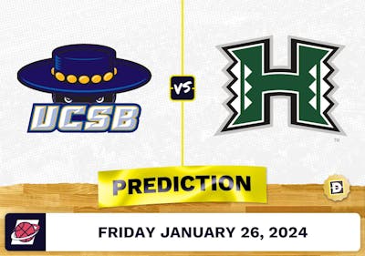 UC Santa Barbara vs. Hawaii Prediction, Odds, College Basketball Picks [1/26/2024]