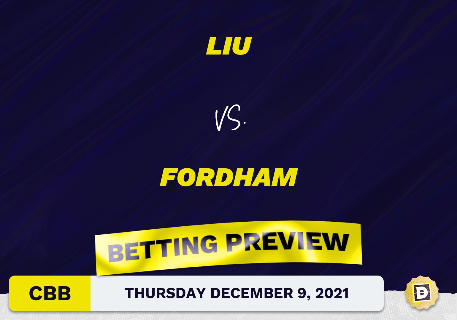 LIU vs. Fordham CBB Predictions and Odds - Dec 9, 2021