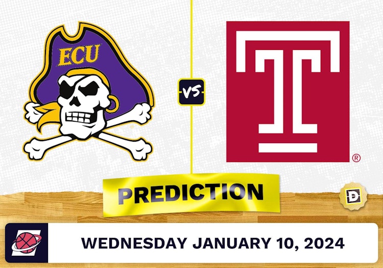 East Carolina vs. Temple Prediction, Odds, College Basketball Picks  [1/10/2024]