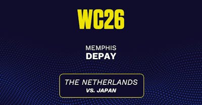 Will Memphis Depay score a goal in today's World Cup game? Depay's projected stats vs. Japan