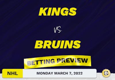 Kings vs. Bruins Predictions and Odds - Mar 7, 2022