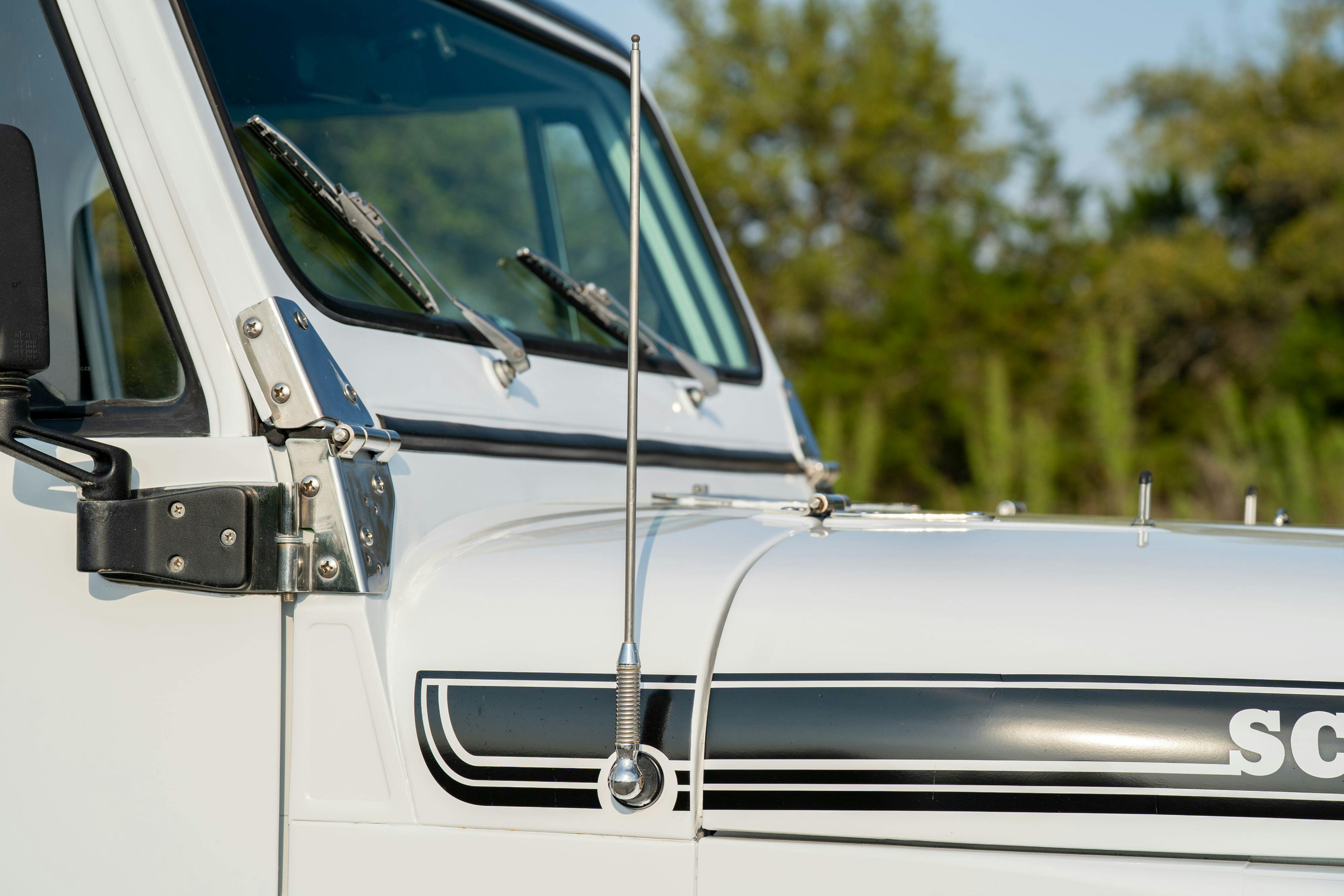 1983 Jeep Scrambler in White on Black in Austin, TX.