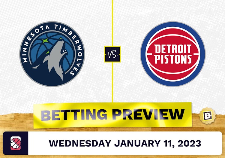 Timberwolves vs. Pistons Prediction and Odds - Jan 11, 2023