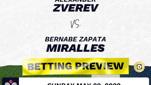 Alexander Zverev vs. Bernabe Zapata Miralles Predictions - May 29, 2022