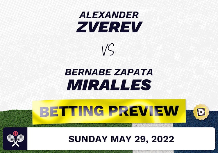 Alexander Zverev vs. Bernabe Zapata Miralles Predictions - May 29, 2022