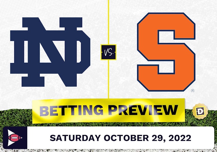 Notre Dame vs. Syracuse CFB Prediction and Odds - Oct 29, 2022