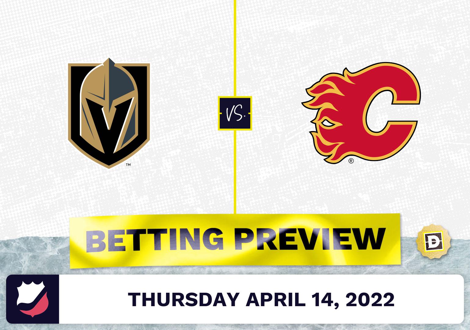 Golden Knights vs. Flames Prediction and Odds - Apr 14, 2022