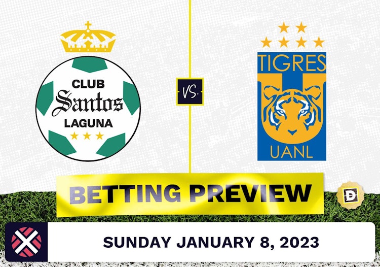 Santos Laguna vs. Tigres UANL Prediction and Odds - Jan 8, 2023