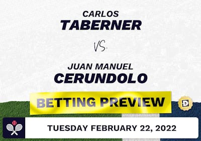 Carlos Taberner vs. Juan Manuel Cerundolo Predictions - Feb 22, 2022