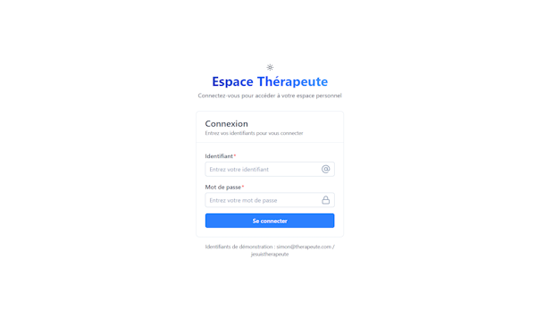 Troisième démonstration de l'application pour praticiens.