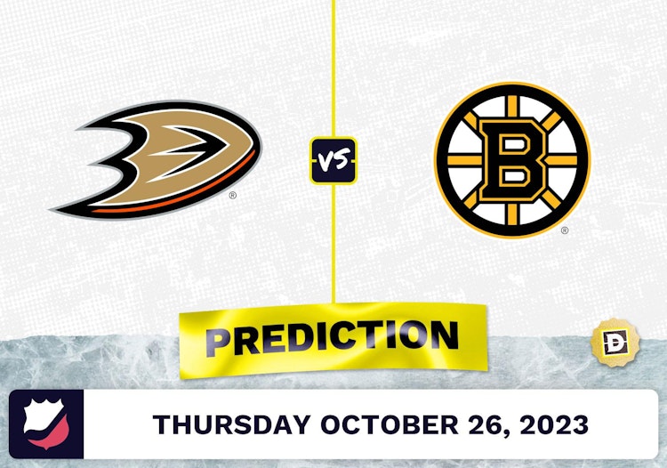 Ducks vs. Bruins Prediction and Odds - October 26, 2023