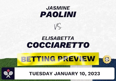 Jasmine Paolini vs. Elisabetta Cocciaretto Predictions - Jan 10, 2023