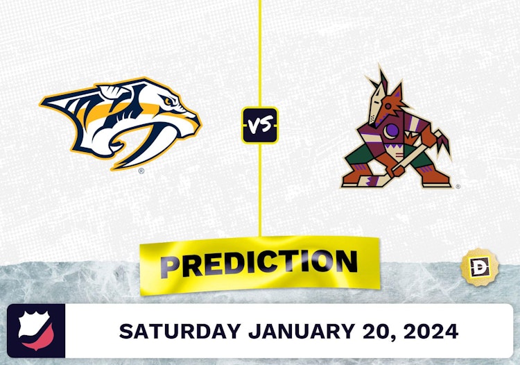 Nashville Predators vs. Arizona Coyotes Prediction, Odds, NHL Picks [1/20/2024]