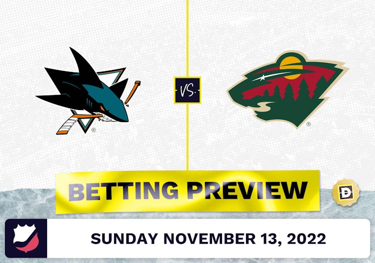 Sharks vs. Wild Prediction and Odds - Nov 13, 2022