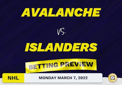 Avalanche vs. Islanders Predictions and Odds - Mar 7, 2022
