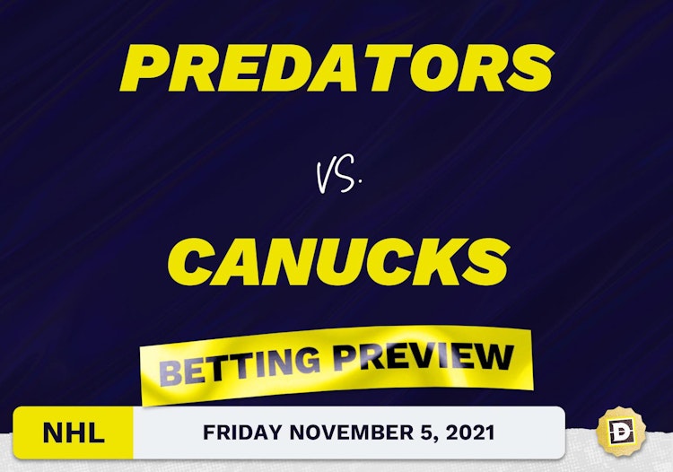 Predators vs. Canucks Predictions and Odds - Nov 5, 2021