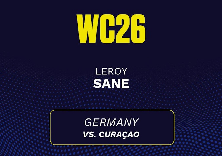 Leroy Sane projected stats for Sunday, June 14, 2026.