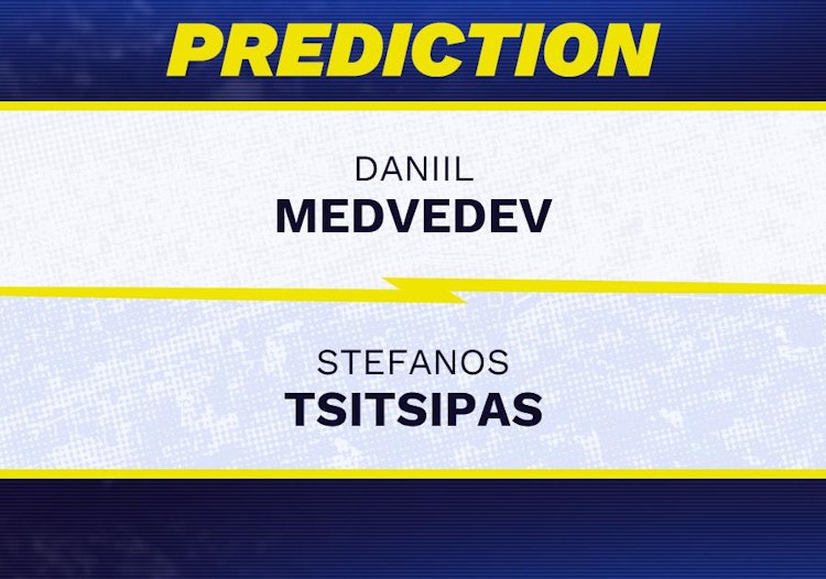 Daniil Medvedev vs Stefanos Tsitsipas Tennis Prediction.