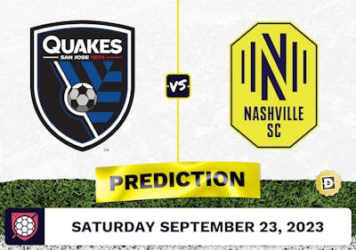 San Jose Earthquakes vs. Nashville SC Prediction - September 23, 2023