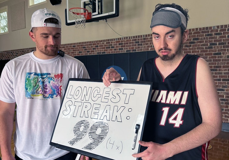 This Man Has Locked Himself in a Gym for 60 Hours to Make Free Throw History—And He's Still Going