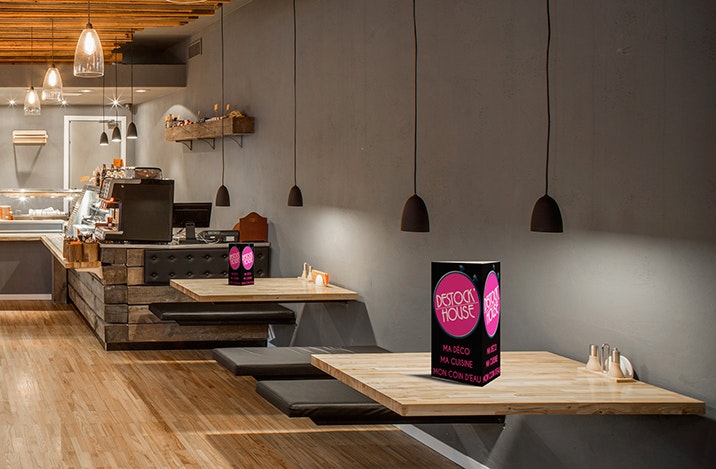 PLV triptyque de comptoir PLV triptyque de comptoir