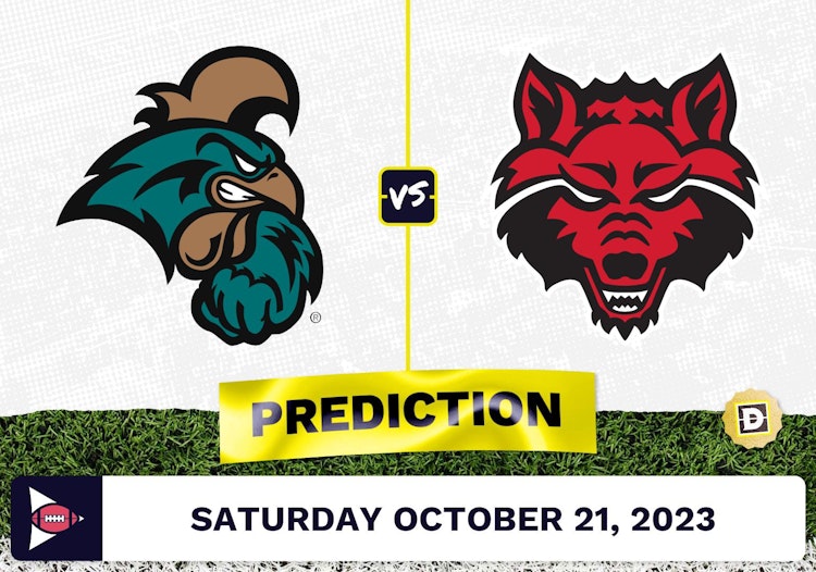 Coastal Carolina vs. Arkansas State CFB Prediction and Odds - October 21, 2023