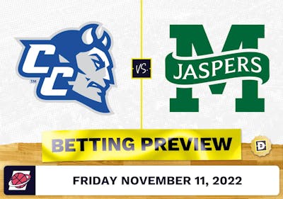 Central Connecticut State vs. Manhattan CBB Prediction and Odds - Nov 11, 2022
