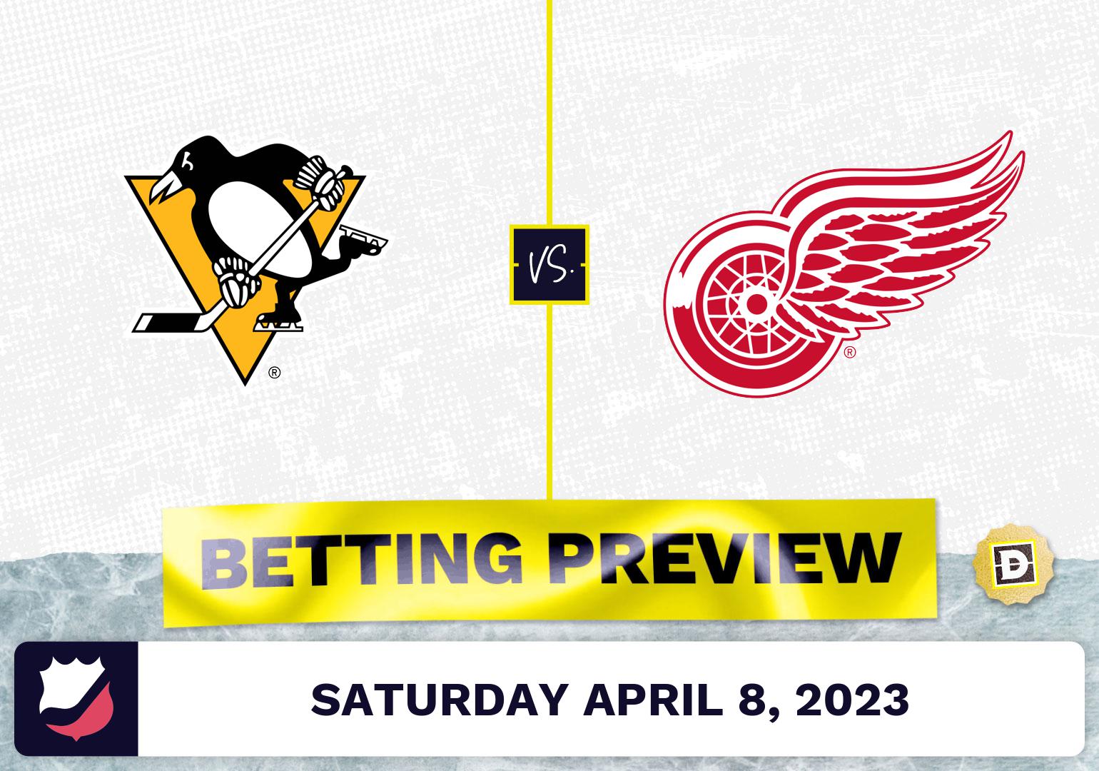 Penguins Vs. Red Wings Prediction And Odds - Apr 8, 2023