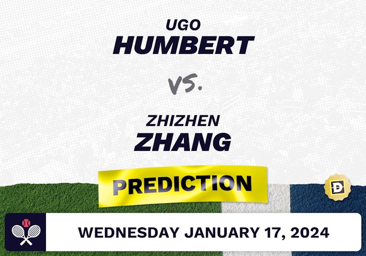 Ugo Humbert vs. Zhizhen Zhang Prediction, Odds, Picks for Australian Open 2024