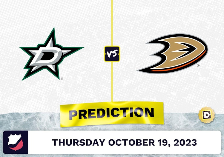 Stars vs. Ducks Prediction and Odds - October 19, 2023