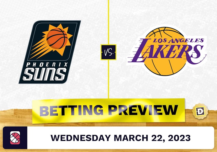 Suns vs. Lakers Prediction and Odds - Mar 22, 2023