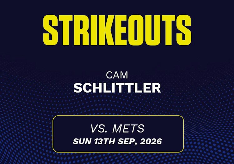 Cam Schlittler projected stats for Sunday, September 13, 2026.