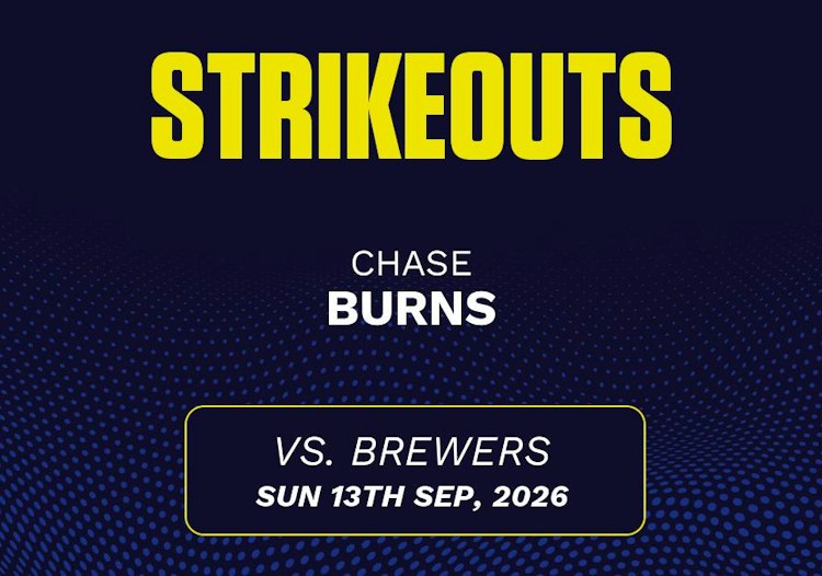 Chase Burns projected stats for Sunday, September 13, 2026.
