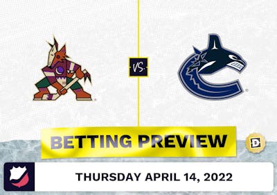 Coyotes vs. Canucks Prediction and Odds - Apr 14, 2022