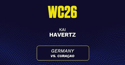 Will Kai Havertz score a goal in today's World Cup game? Havertz' projected stats vs. Curaçao