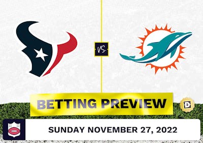 Texans vs. Dolphins Week 12 Prediction and Odds - Nov 27, 2022
