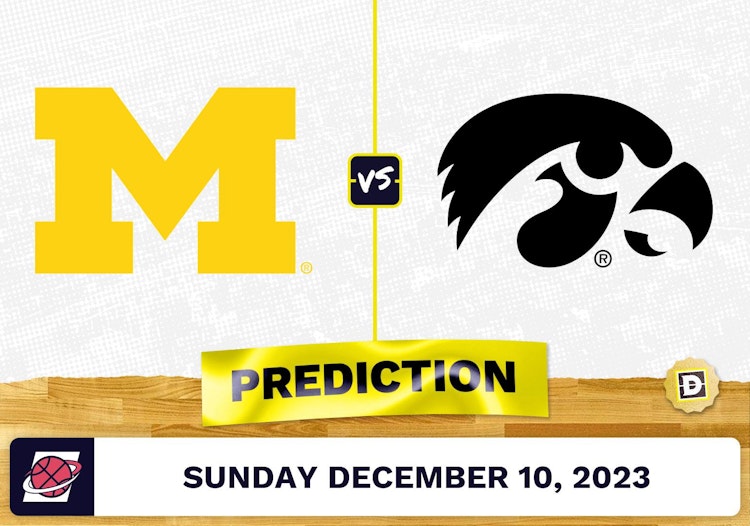 Michigan vs. Iowa Basketball Prediction - December 10, 2023