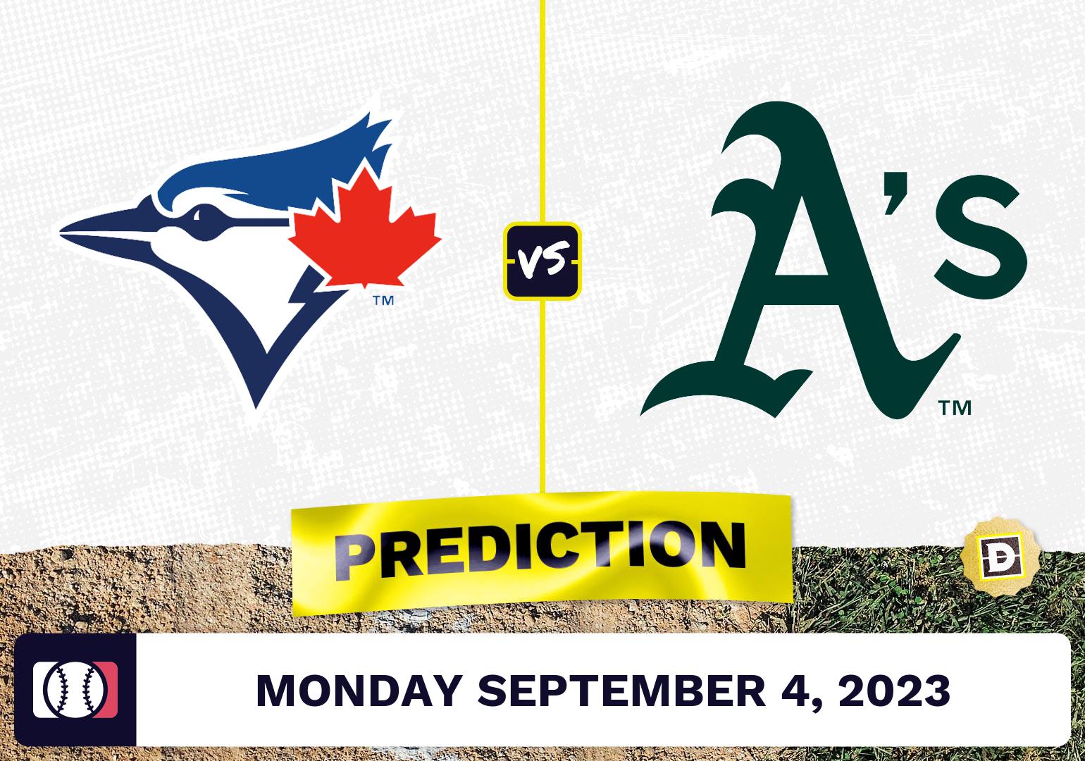 Blue Jays vs. Athletics Prediction for MLB Monday [9/4/2023]