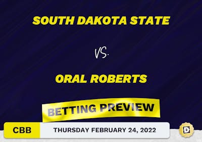 South Dakota State vs. Oral Roberts CBB Predictions and Odds - Feb 24, 2022