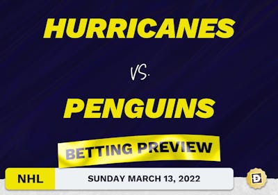 Hurricanes vs. Penguins Predictions and Odds - Mar 13, 2022