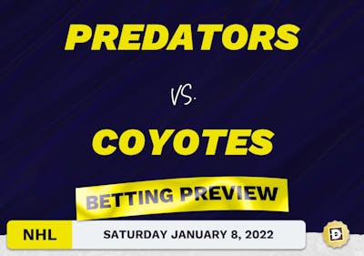 Predators vs. Coyotes Predictions and Odds - Jan 8, 2022