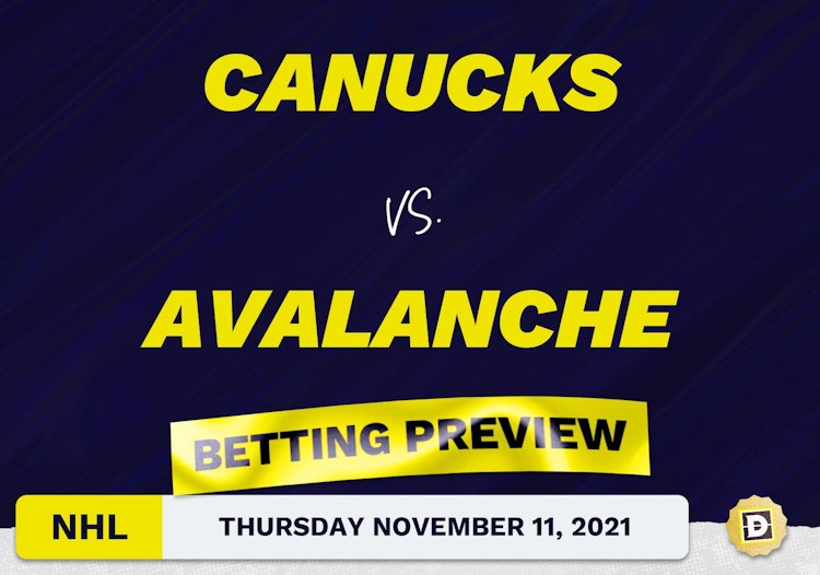 Canucks vs. Avalanche Predictions and Odds - Nov 11, 2021