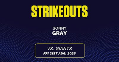Sonny Gray projections August 21: Strikeouts, outs, and earned runs vs. Giants [2026]